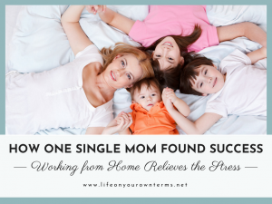 working from home relieves the stress