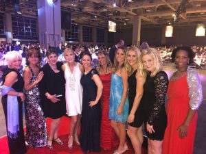 Group of work-from-home women at a conference