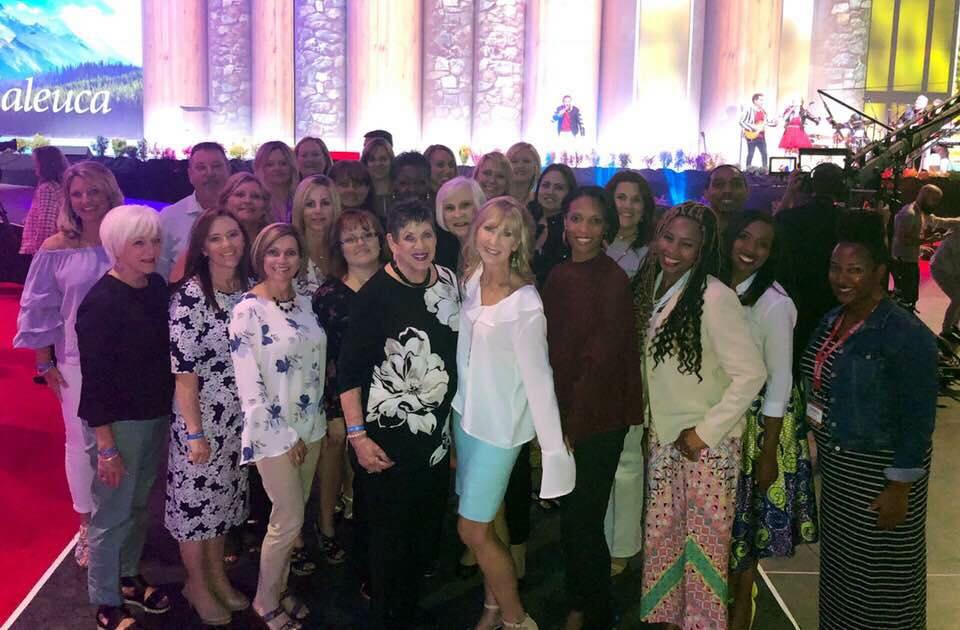 Group of business people at a company convention