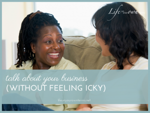 how to talk about your business